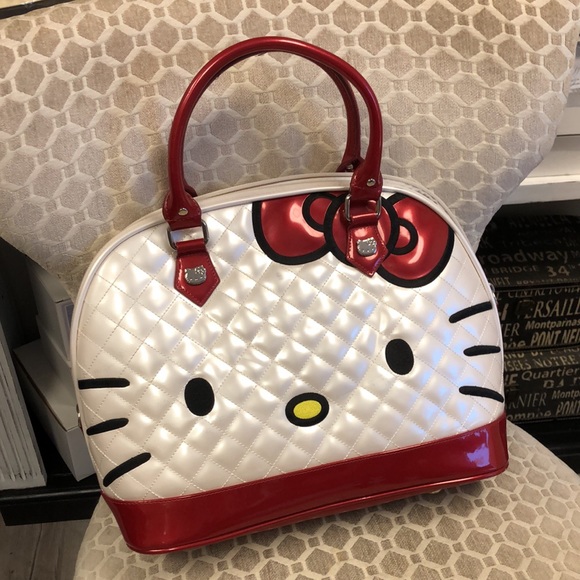 Loungefly Handbags - LoungeFly x Sanrio Hello Kitty patent large satchel purse